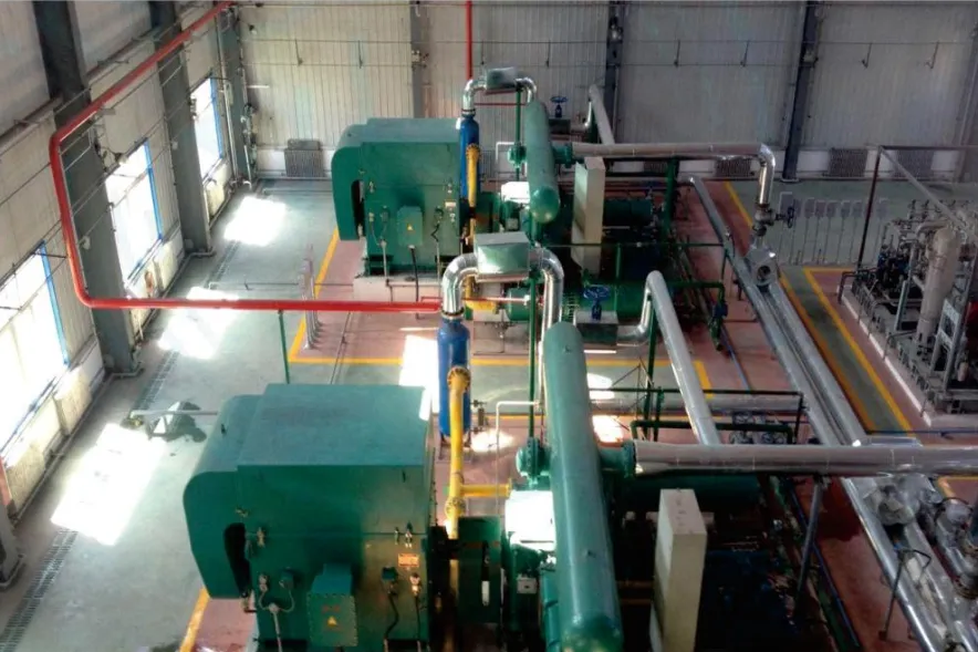 4M-200 coal seam compressor on-site installation station